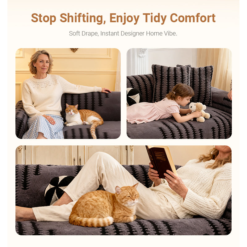 📢📢50% OFF !!⏰⏰Soft Plush Non-Slip Couch Cover